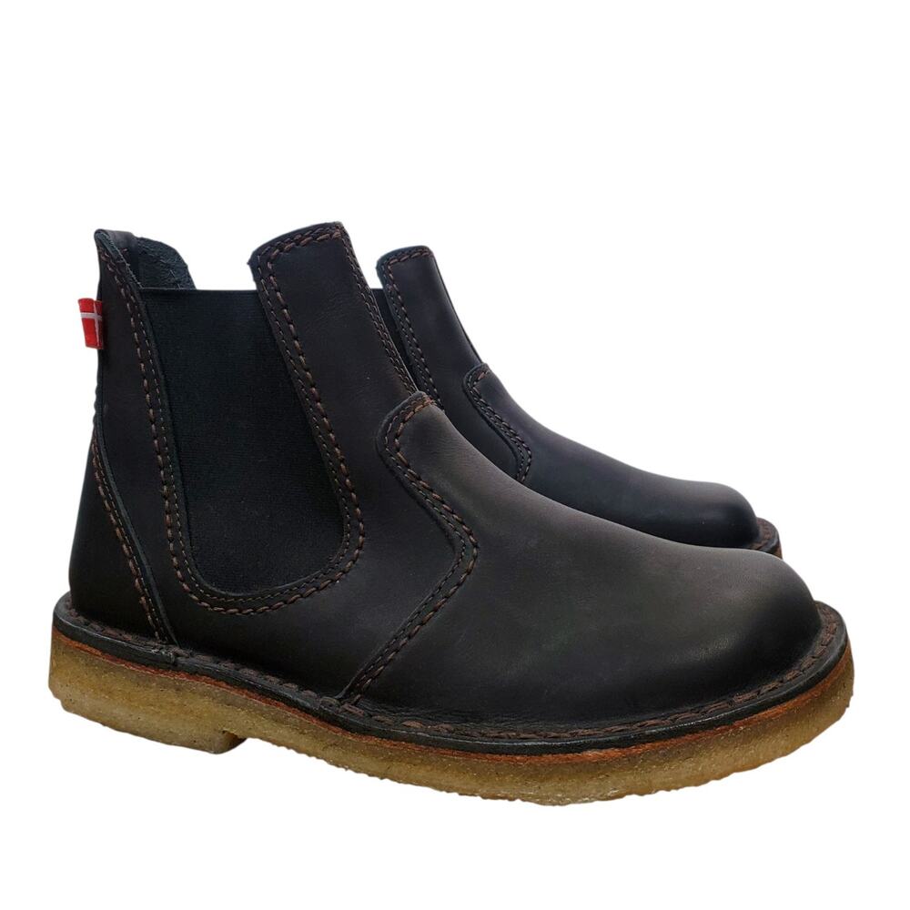 Duckfeet Roskilde Chelsea Boot Women's EU 39 US 8.5 9 Black Leather Ankle Boot